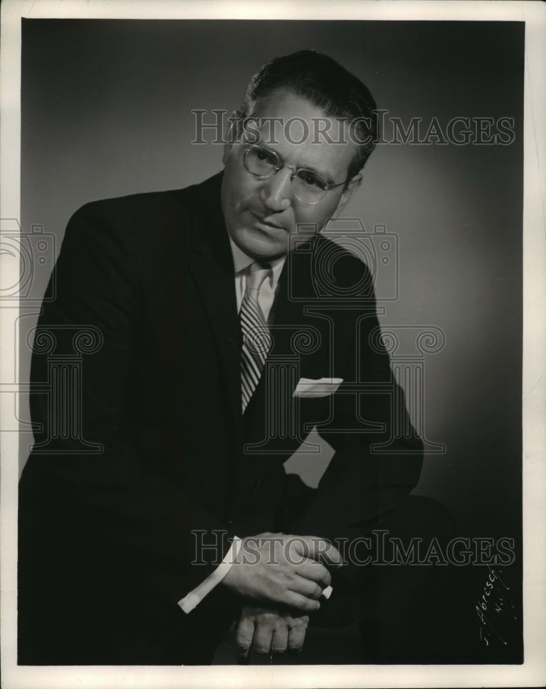 1959 Press Photo Conductor Alfredo Antonini - Historic Images