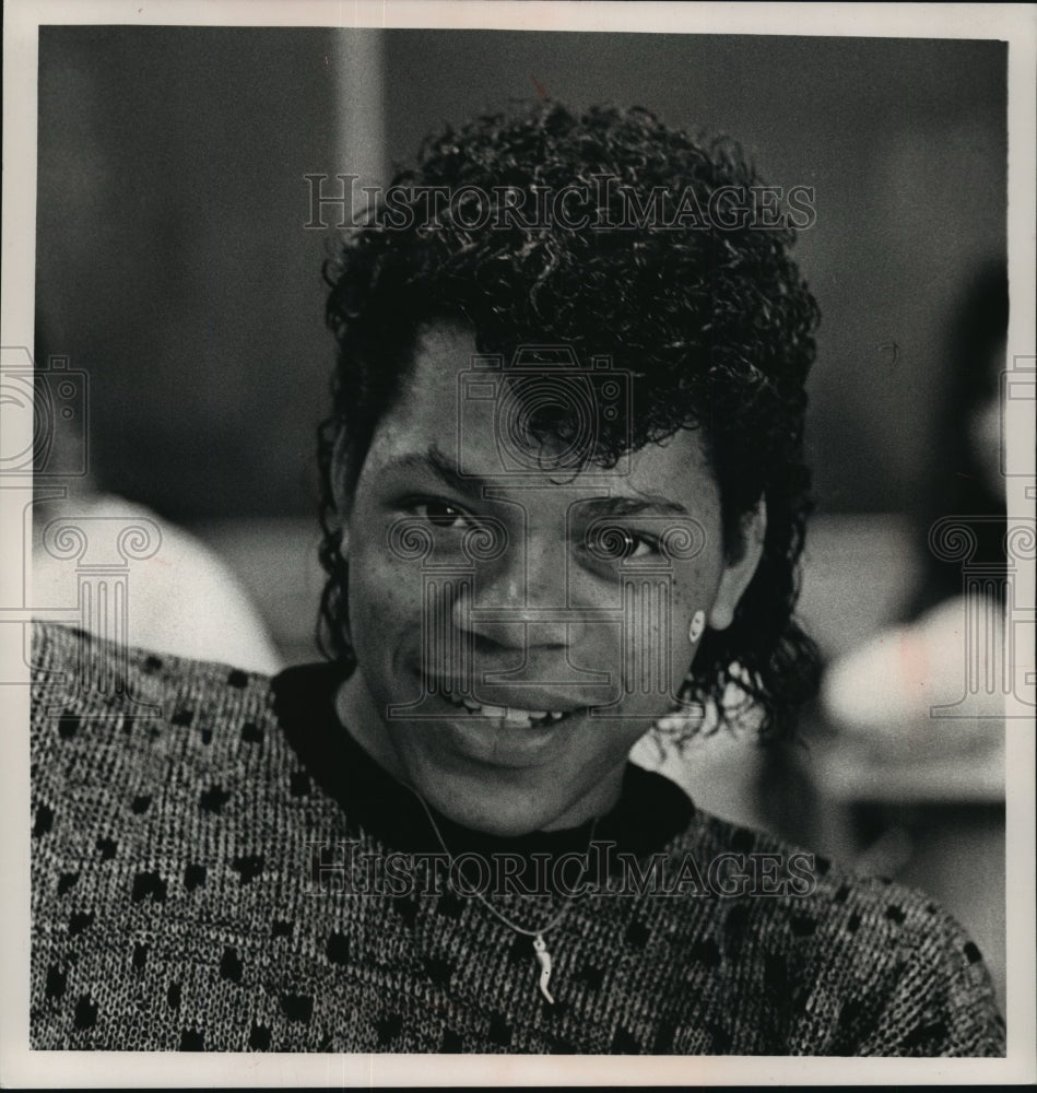 1989 Press Photo Germaine Scruggs, sophomore at Vincent High School- Historic Images