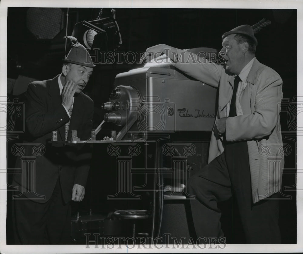 1954 Press Photo Frank Rauch and Gene Emerald- Historic Images