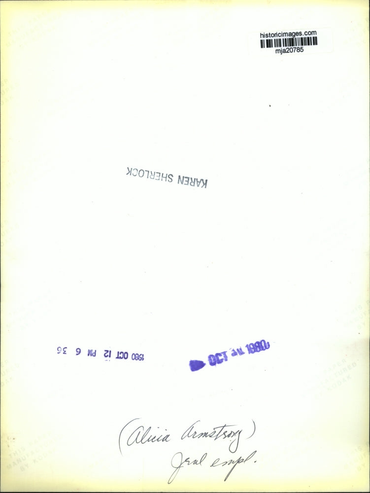 1980 Press Photo Alicia Armstrong, Journal Employee - mja20785