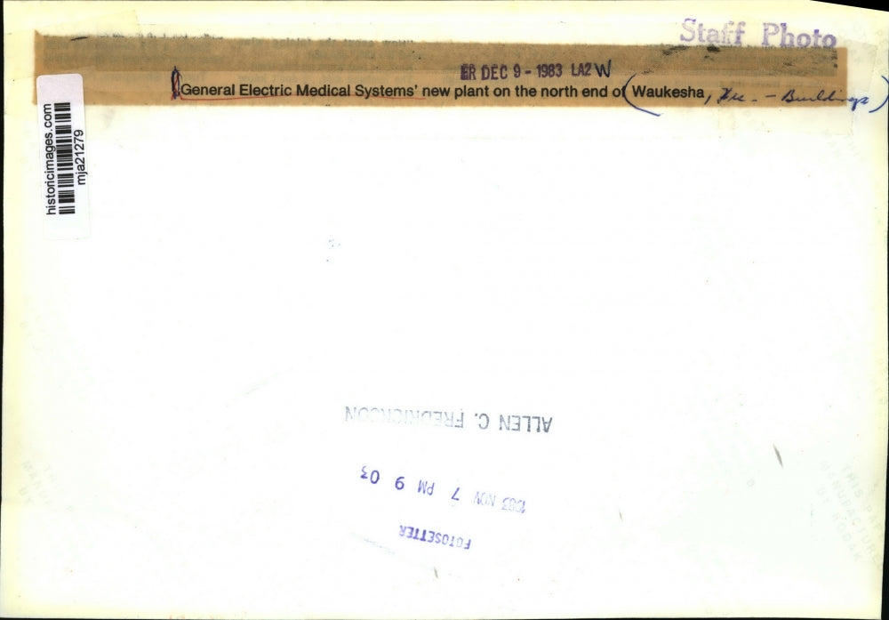 1983 Press Photo General Electric Medical Systems' new plant on Waukesha