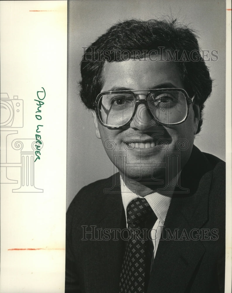 1985 Press Photo David R. Werner, a certified public accountant - Historic Images