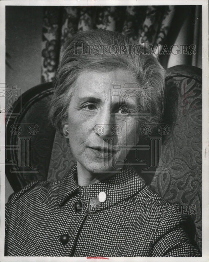1971 Press Photo Mrs. Leonard Weiner, Pres., Nat&#39;l Council of Jewish Women