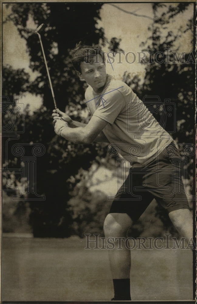 1970 Press Photo Doug Weiss, competing at state amateur golf tournament- Historic Images