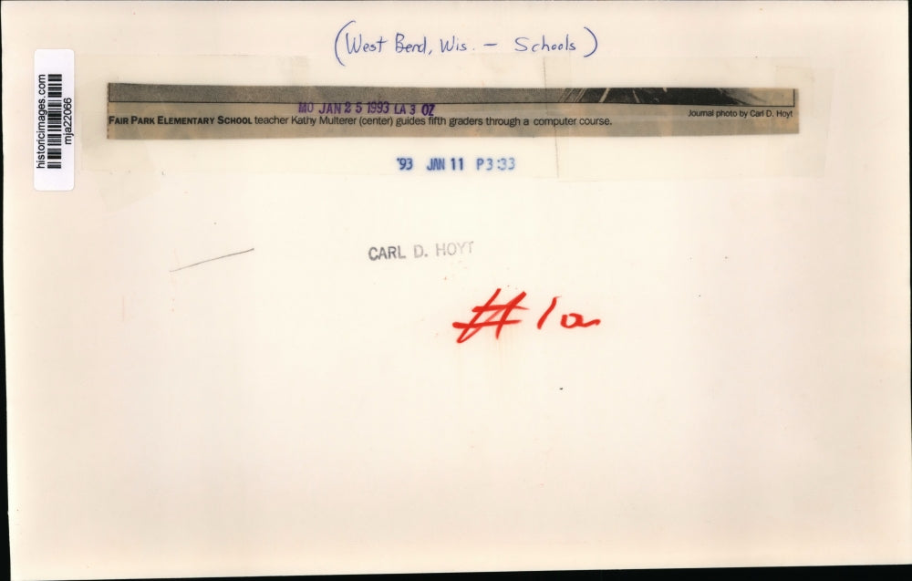 1993 Press Photo Fair Park Elementary School teacher Kathy Multerer - mja22066