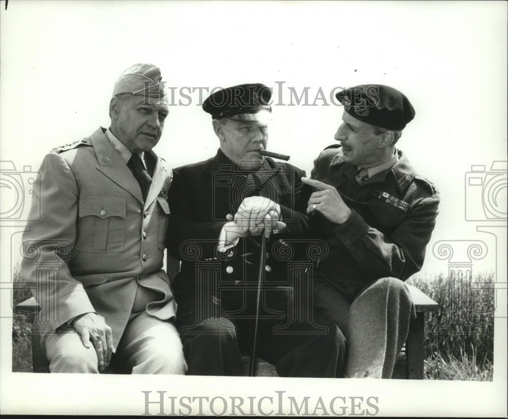 1981 Press Photo Winston Churchill played by Timothy West on Mobil Showcase Net