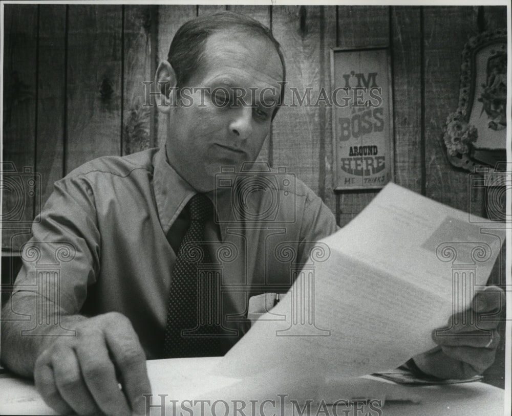 1976 Press Photo John Wilta, the civic leader in Wisconsin.- Historic Images