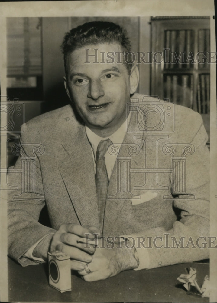 1952 Press Photo Nathaniel Weyl Testified on His Membership in a Communist Cell