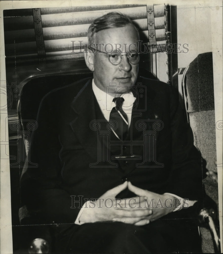 1936 Press Photo Governor Landon Visiting the Badger State- Historic Images