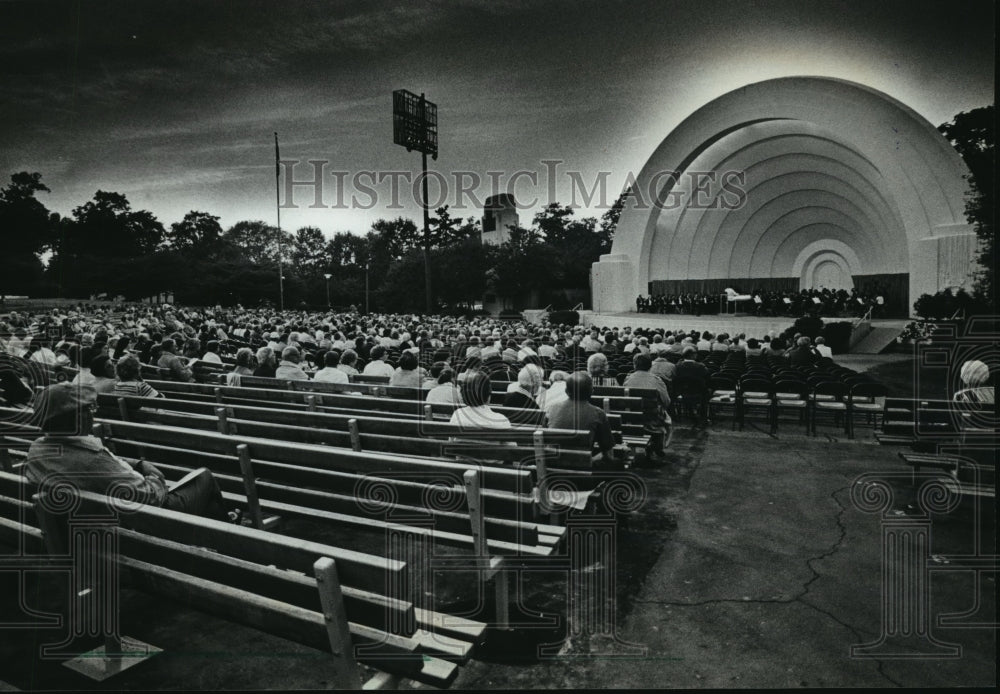 1966 Press Photo The Bandshell at Washington Park, Milwaukee, WI - Historic Images