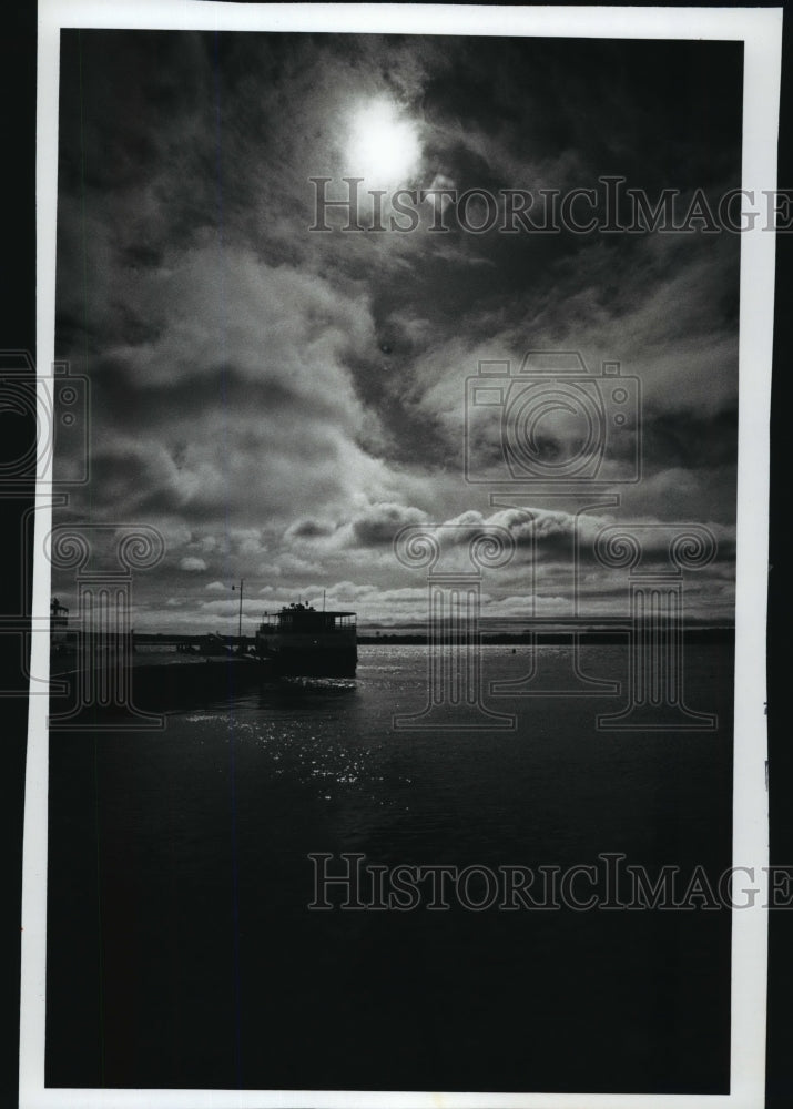 1992 Press Photo Detroit Harbor on Washington Island - mja25906