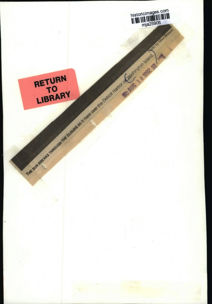 1992 Press Photo Detroit Harbor on Washington Island - mja25906