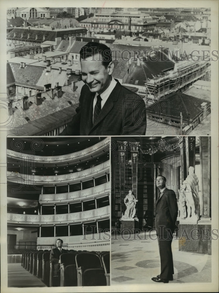 1963 Press Photo Our Man in Vienna with David Brinkley to be shown in channel 4