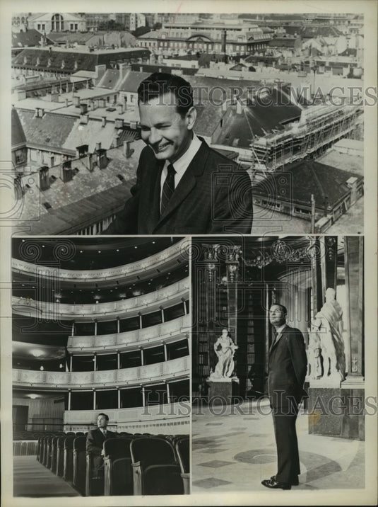 1963 Press Photo Our Man in Vienna with David Brinkley to be shown in channel 4