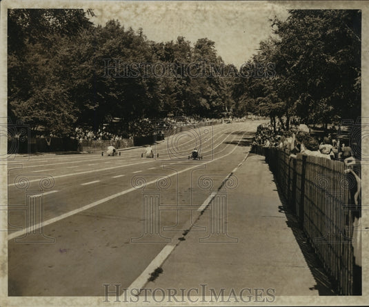 1950 Press Photo Car racing - mja27319- Historic Images