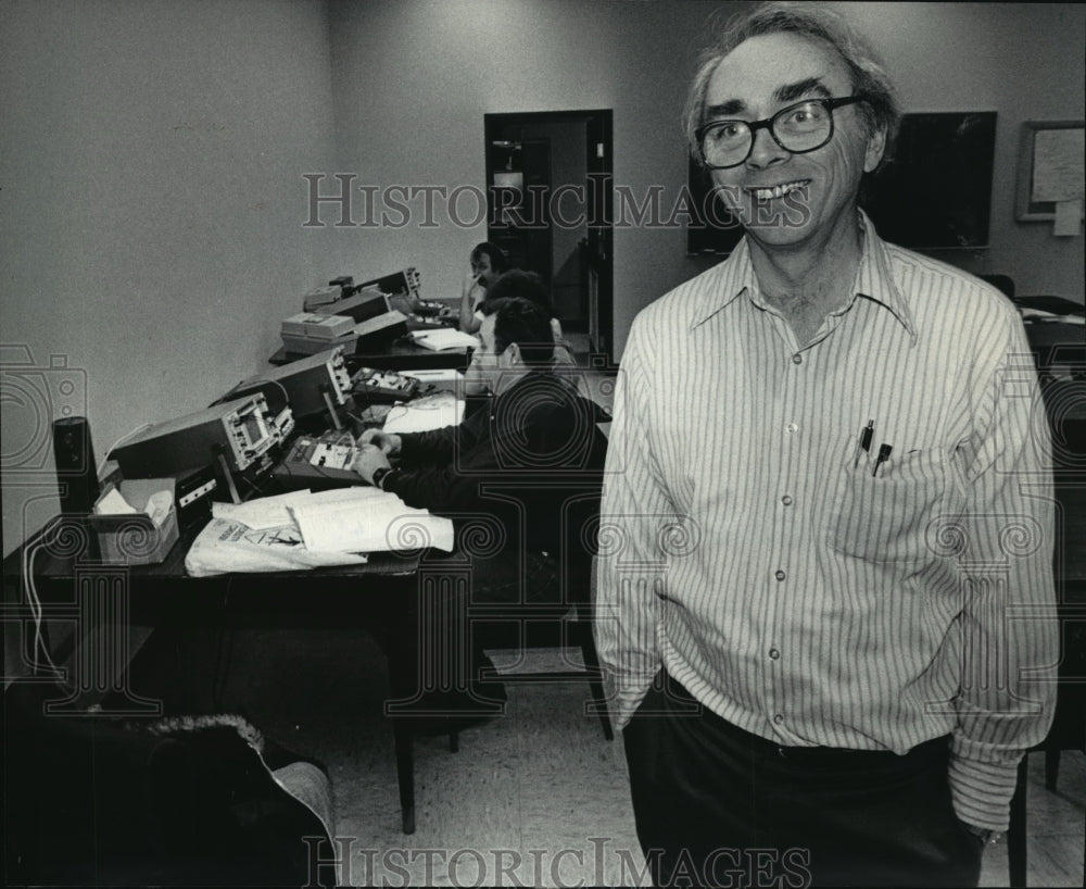 1984 Press Photo Dale Ulmer&#39;s electronics class at Waukesha County Technical Ins- Historic Images