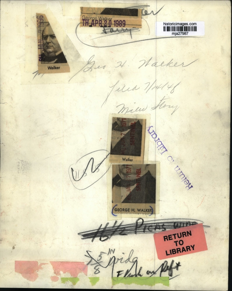 1948 Press Photo George H. Walker - mja27987