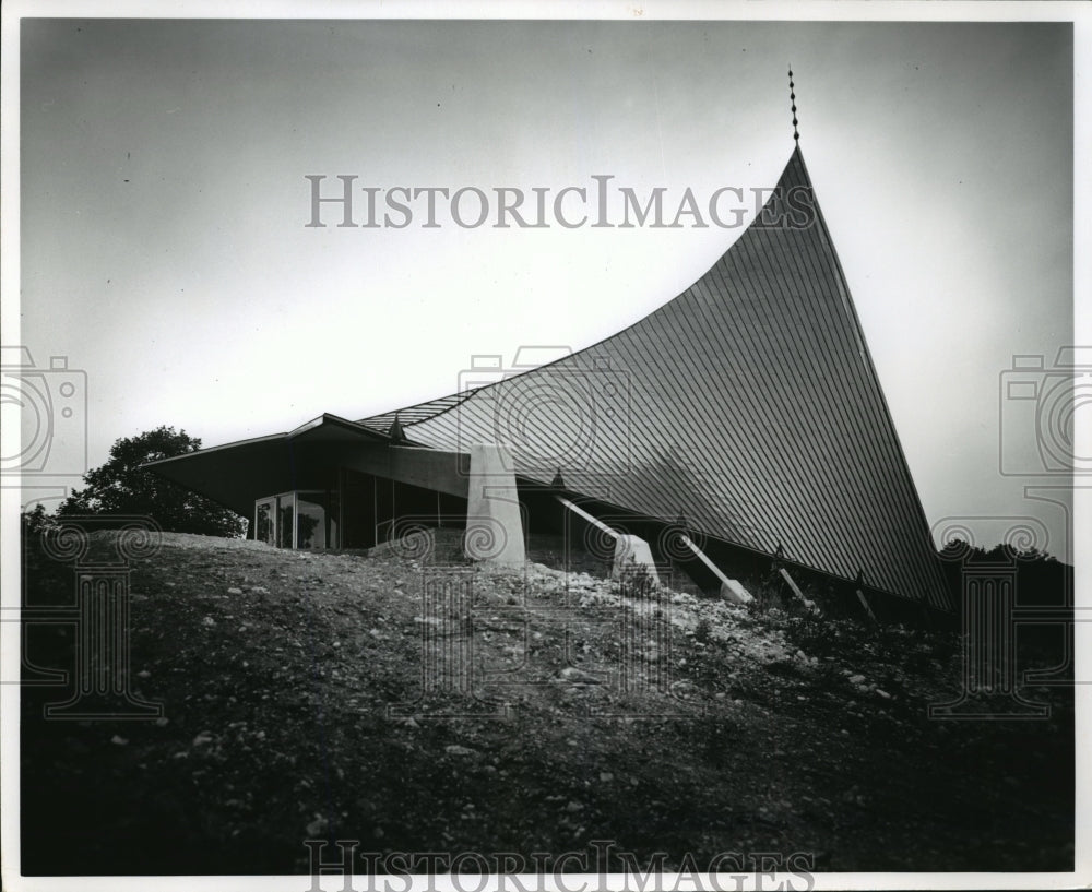 1967 Press Photo Chapel at the Kettle Moraine Correctional Institution- Historic Images