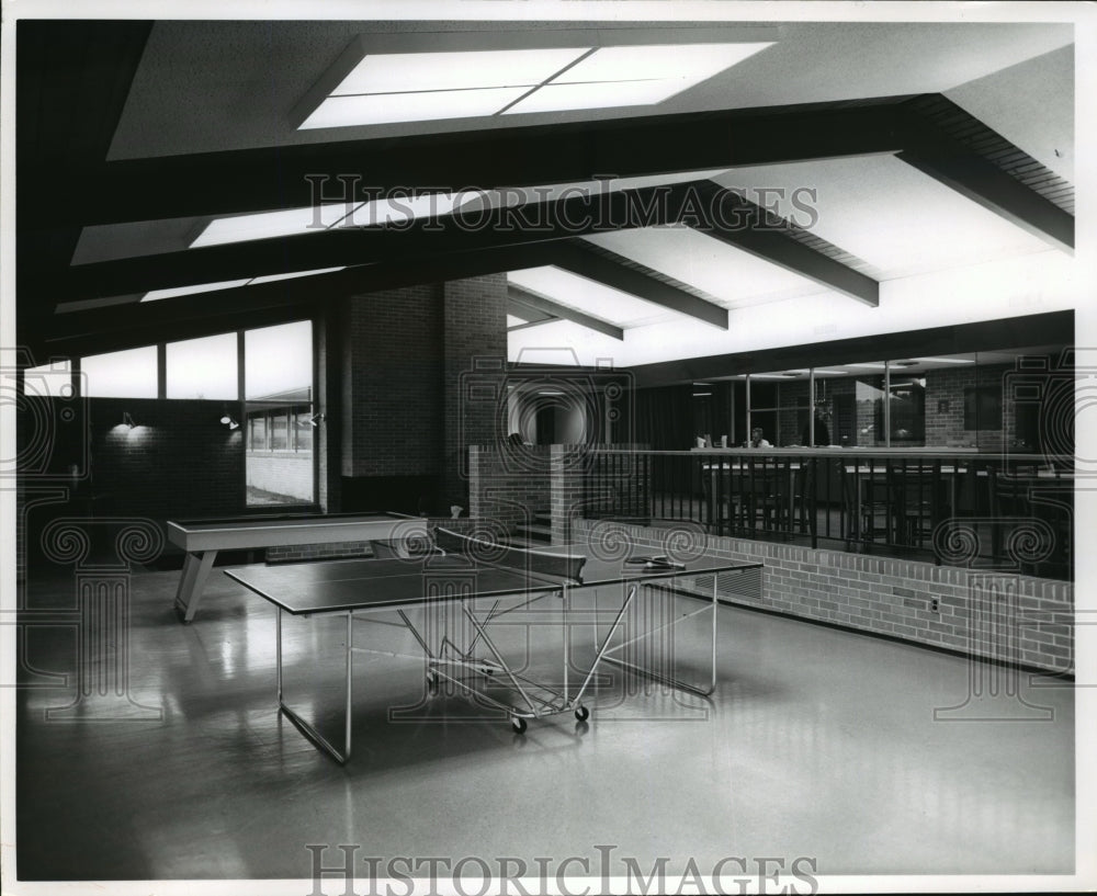 1967 Press Photo Interior recreation area of Cottages at Kettle Moraine Boys Sch