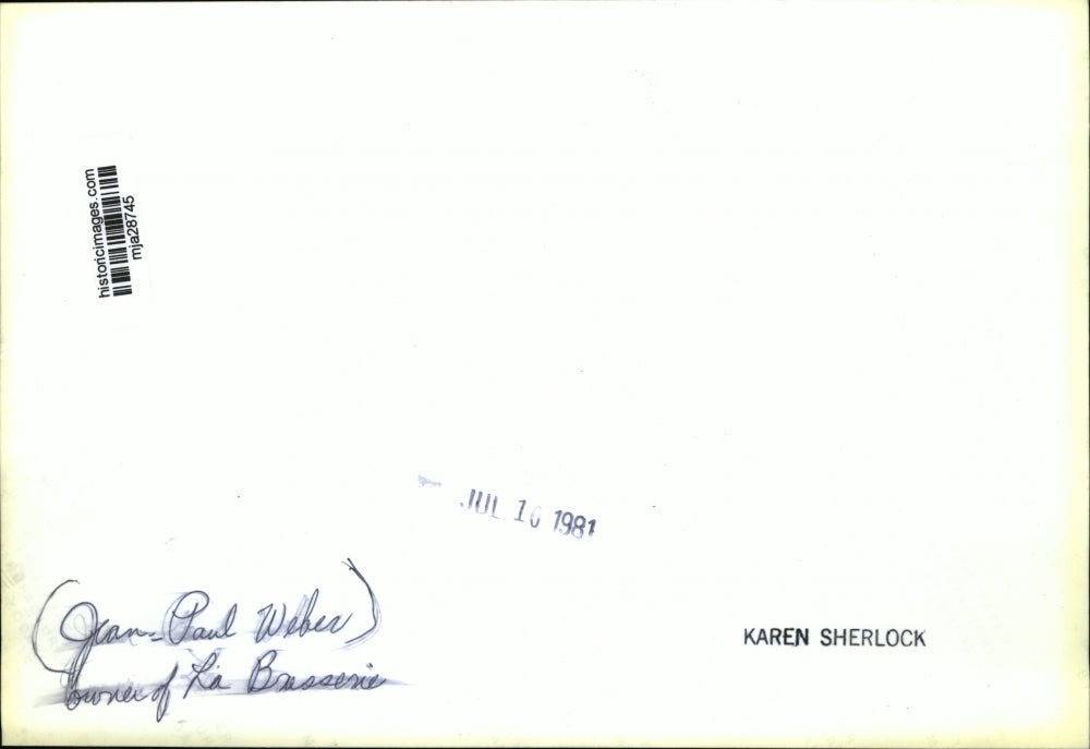 1981 Press Photo Jean-Paul Weber owner of La Brasserie - mja28745