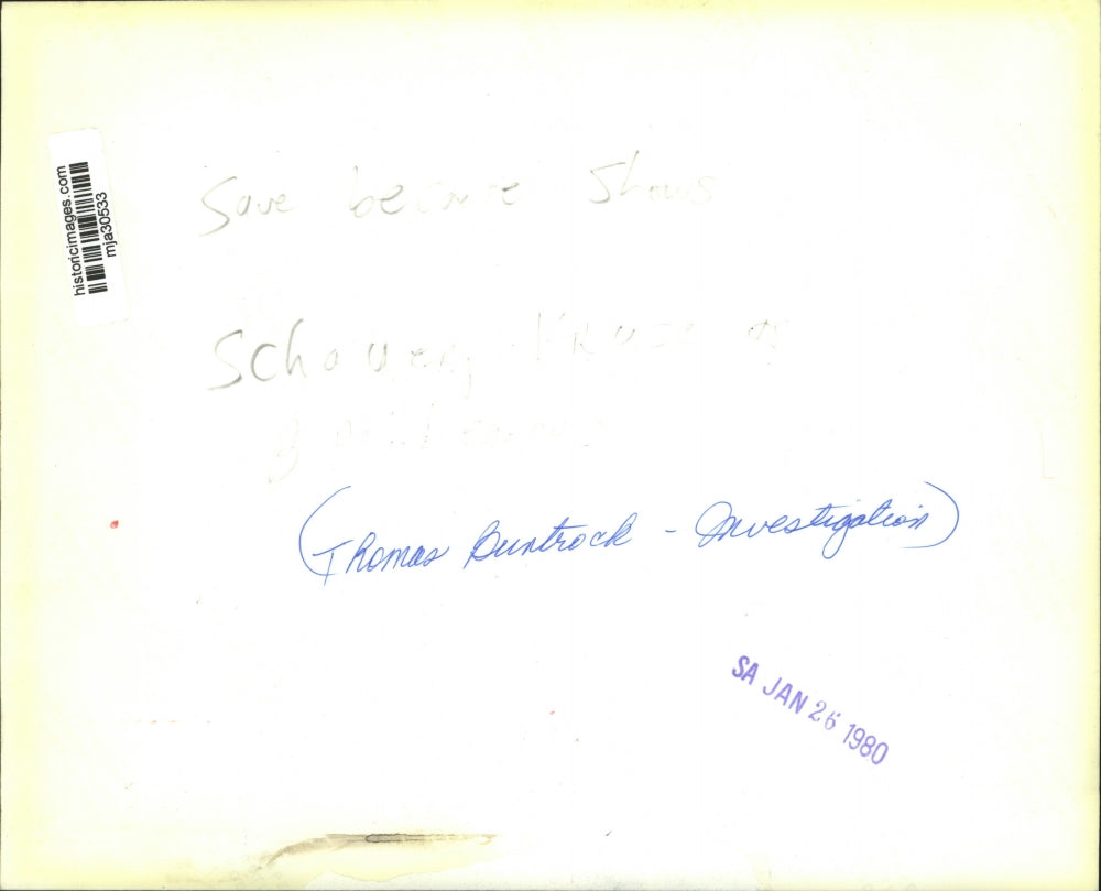 1980 Press Photo Thomas Buntrock - Investigation - mja30533