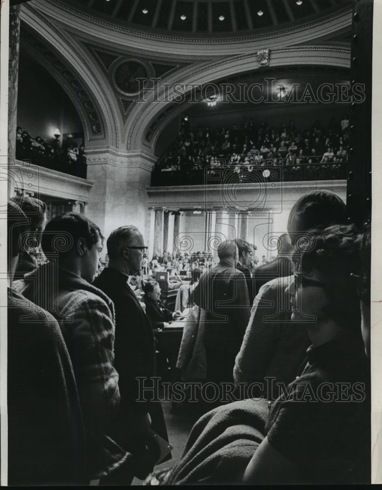 1971 Press Photo Doorway to the Assembly chambers in Madison - Historic Images