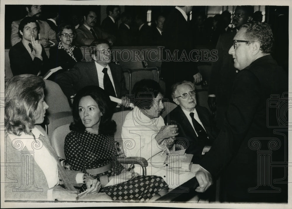 1974 Press Photo Henry Kissinger speaks at United Nations General Assembly- Historic Images