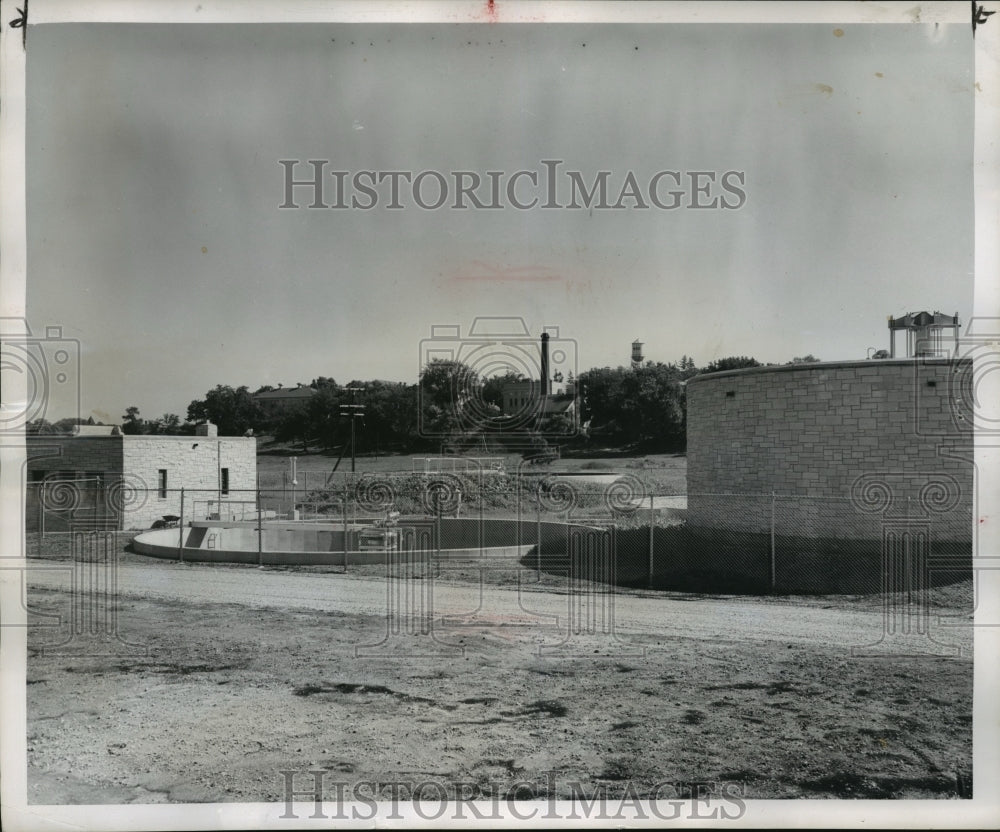 1950 Press Photo A general view of the new Delavan sewage disposal plant- Historic Images