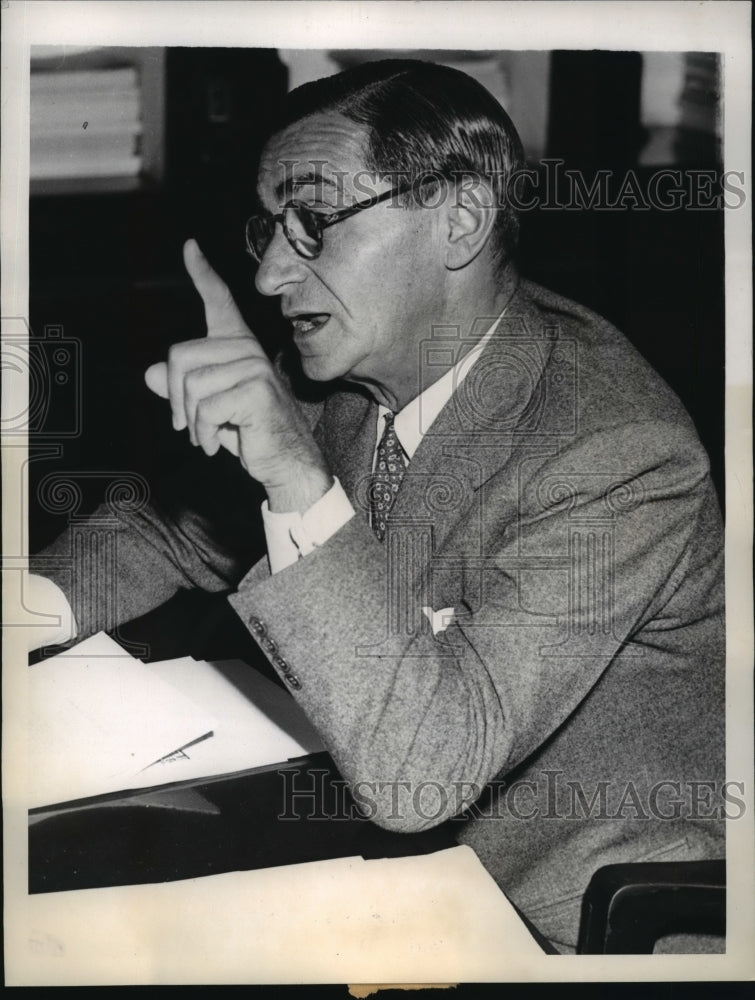 1944 Press Photo Irving Berlin returns to New York after Italian Front tour- Historic Images