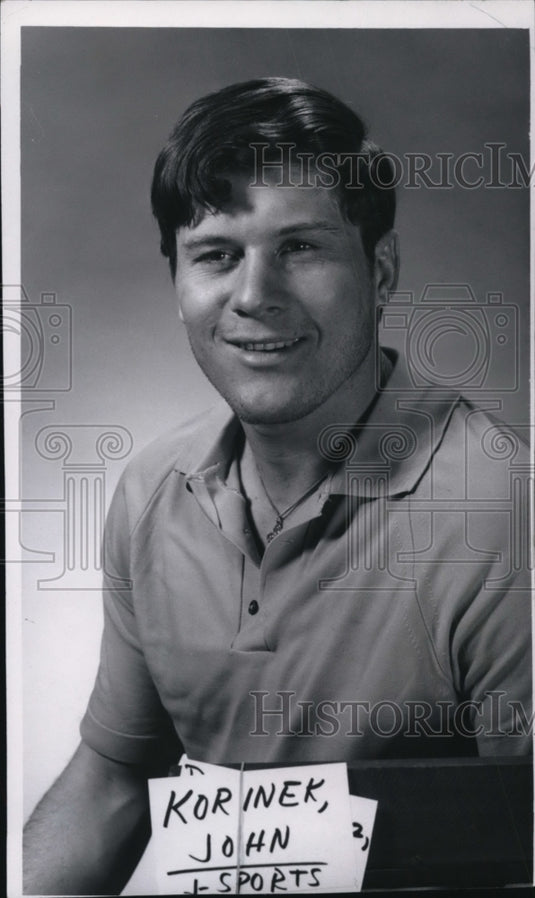 1971 Press Photo John Korinek, Slow Pitch Softball Manager of "Copper Hearth"- Historic Images