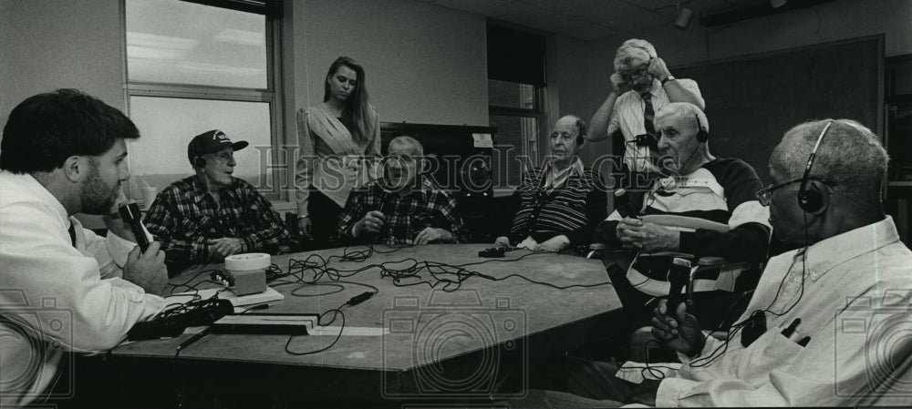 1991 Press Photo World War I Veterans at the Veterans Administration Hospital- Historic Images