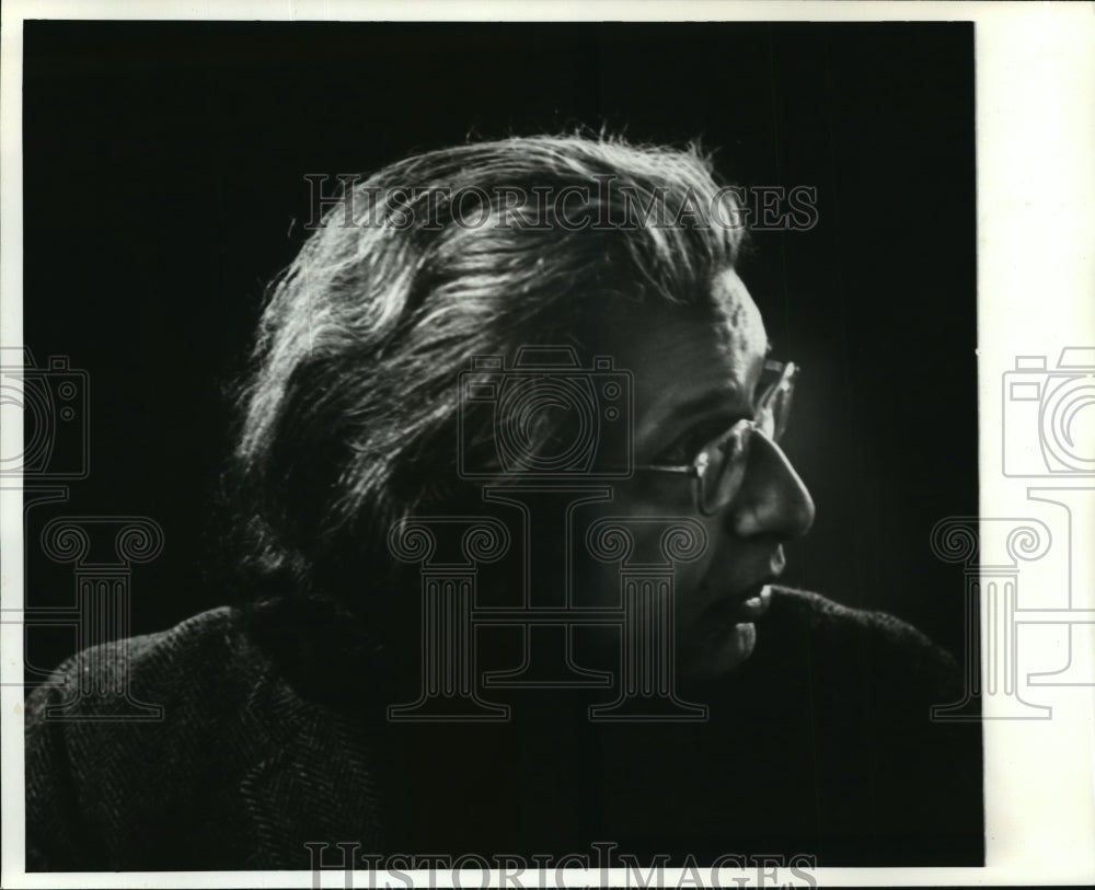 1975 Press Photo Bernard Zaslav, UUM musician, profile picture- Historic Images