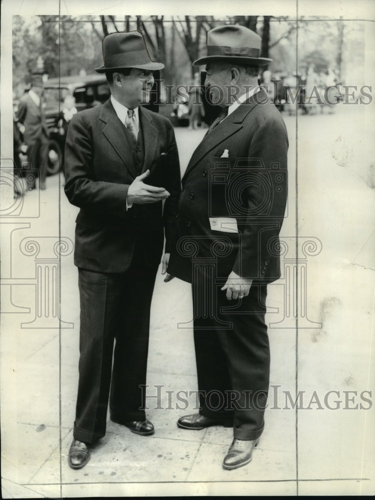 1935 Press Photo Sen. Robert M. La Follette as he left the White House.- Historic Images