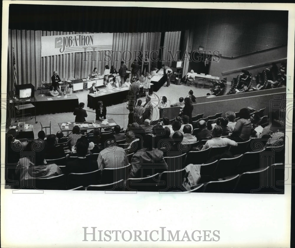 1982 Press Photo Live Job-A-Thon Television Special- Historic Images