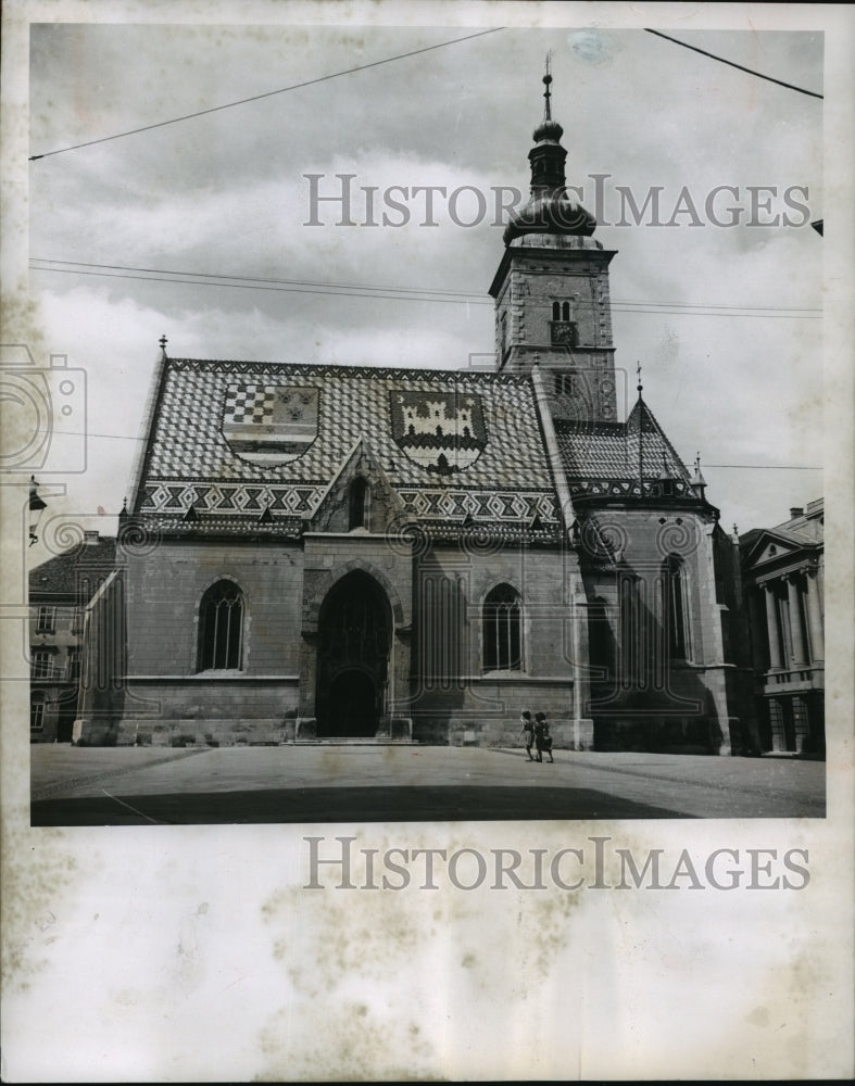 1953 Press Photo Coronation Church In Zagreb- Historic Images