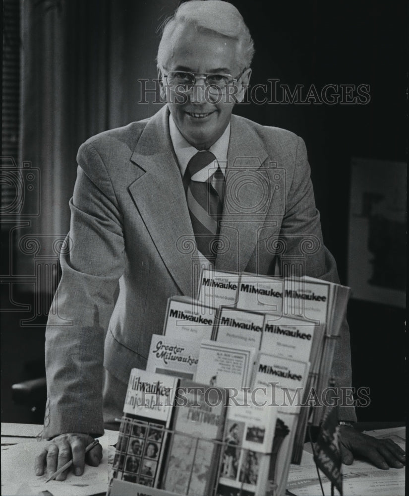 1978 Press Photo Rod Lanser, Ald., in His City Hall Office- Historic Images