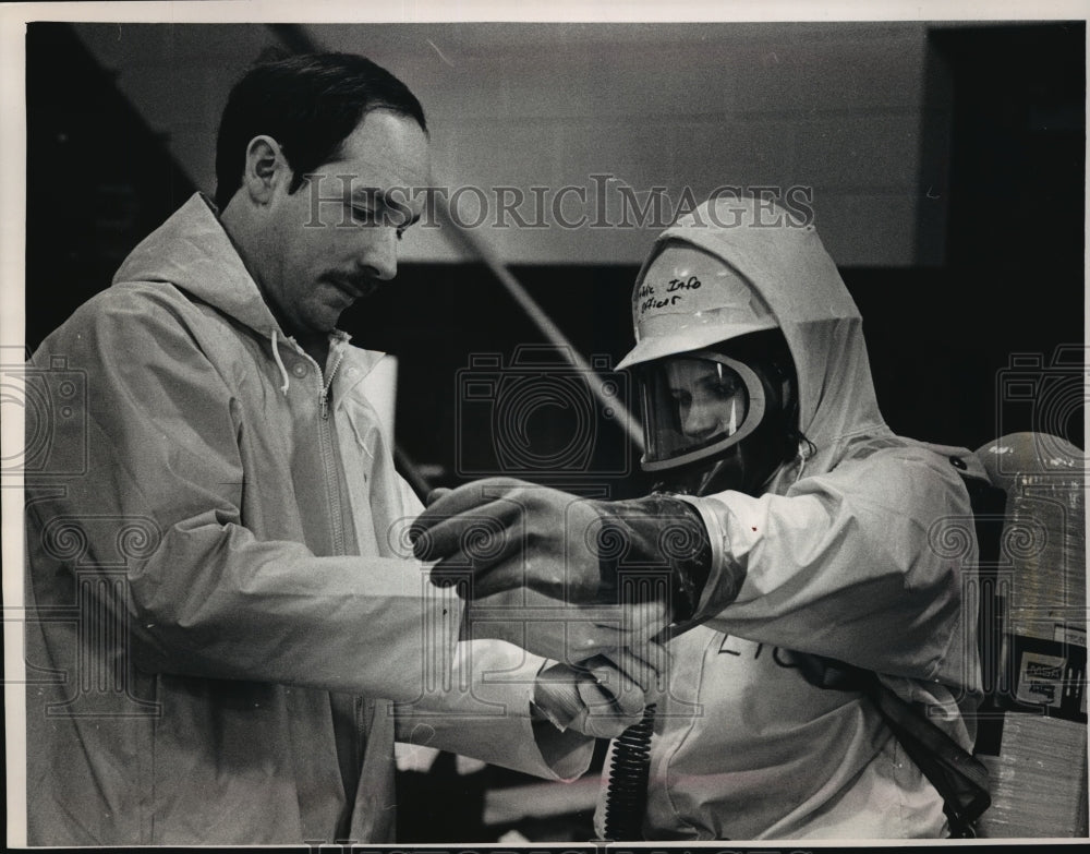 1988 Press Photo Lakeshore Technical Institute Students of Cleveland, Wisconsin