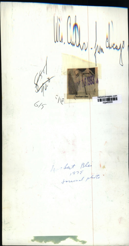 1978 Press Photo Norbert Biel, Wisconsin Author - mja45500