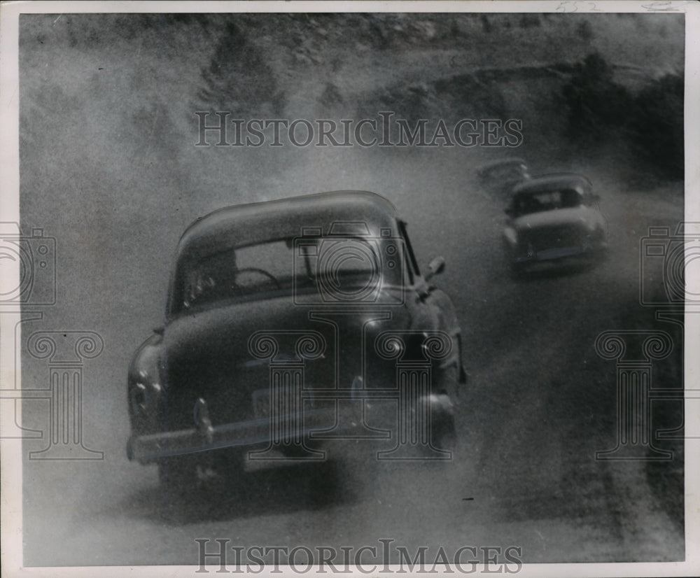 1952 Press Photo Testing automobiles in Arizona - Historic Images