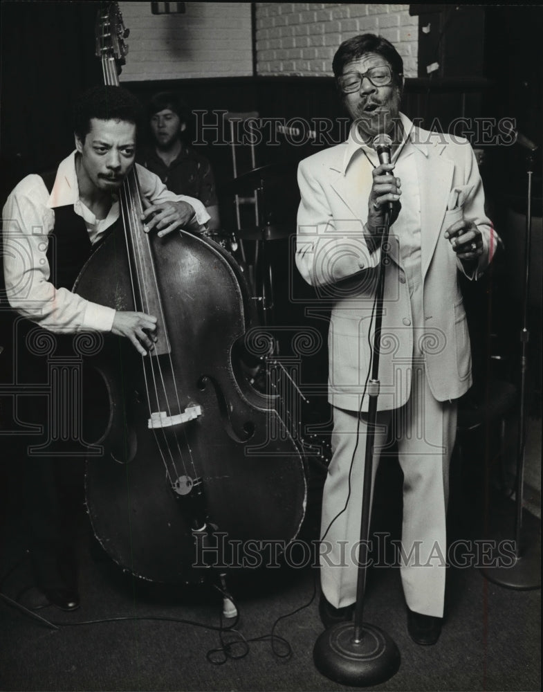 1980 Press Photo Billy and Scat Johnson at Bobbie&#39;s Place - mja46939- Historic Images