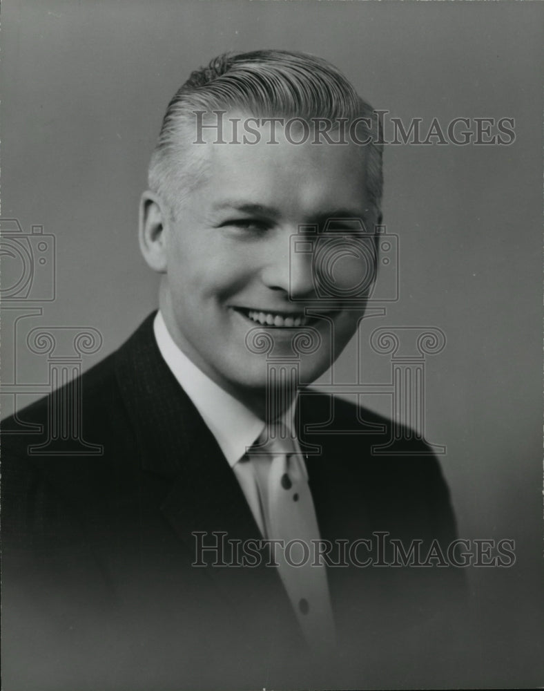 1955 Press Photo WEMP Radio Disc Jockey And Announcer Robert (Coffeehead) Larsen- Historic Images