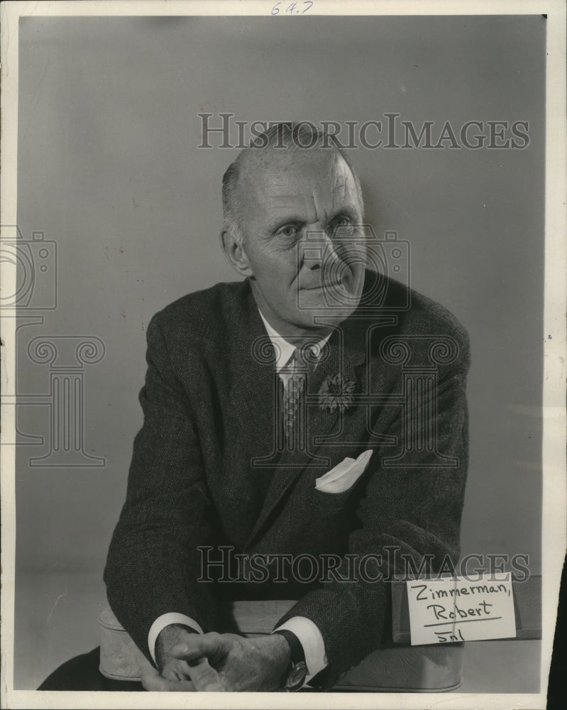 1967 Press Photo Robert Zimmerman, Wisconsin Secretary of State - mja48482- Historic Images