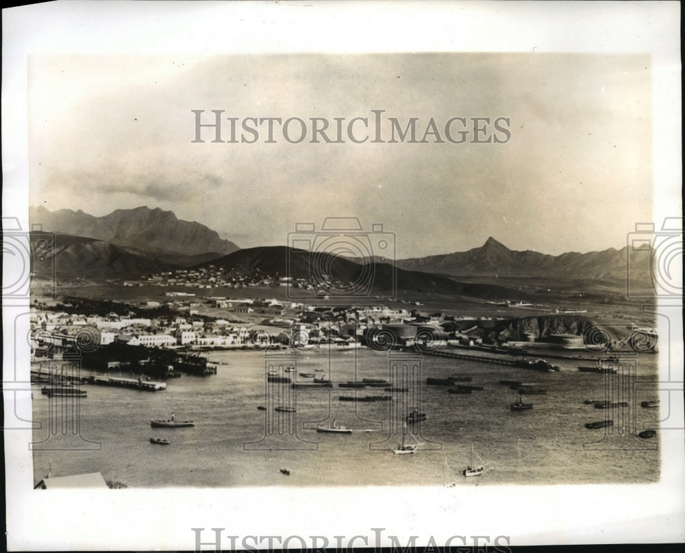 1941 Press Photo Port of St. Vincent in the Cape Verde Islands - mja51028