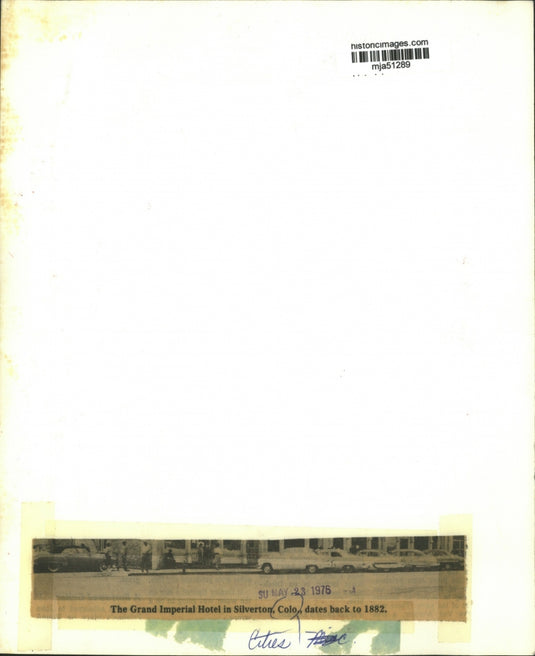 1976 Press Photo Grand Imperial Hotel in Colo. & Hotel Del Coronado in Calif.