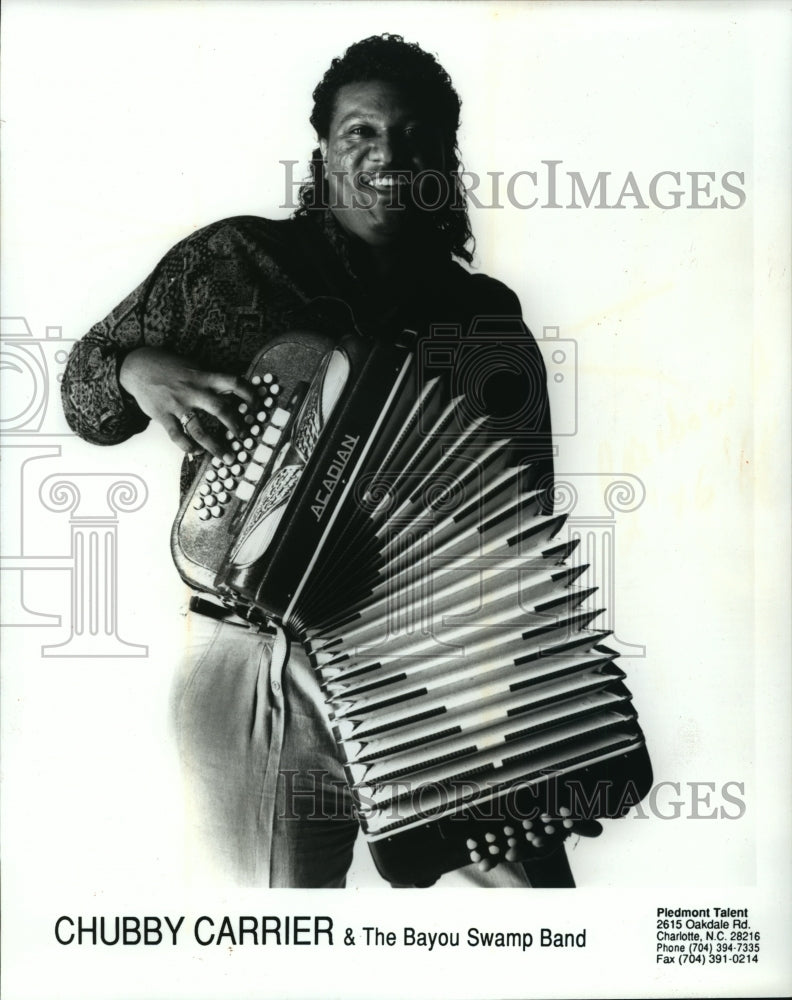 1993 Press Photo Chubby Carrier &amp; his Bayou Swamp Band- Historic Images