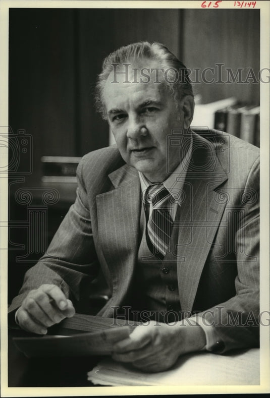 1980 Press Photo John Carroll, President of Citizens Association of Wisconsin