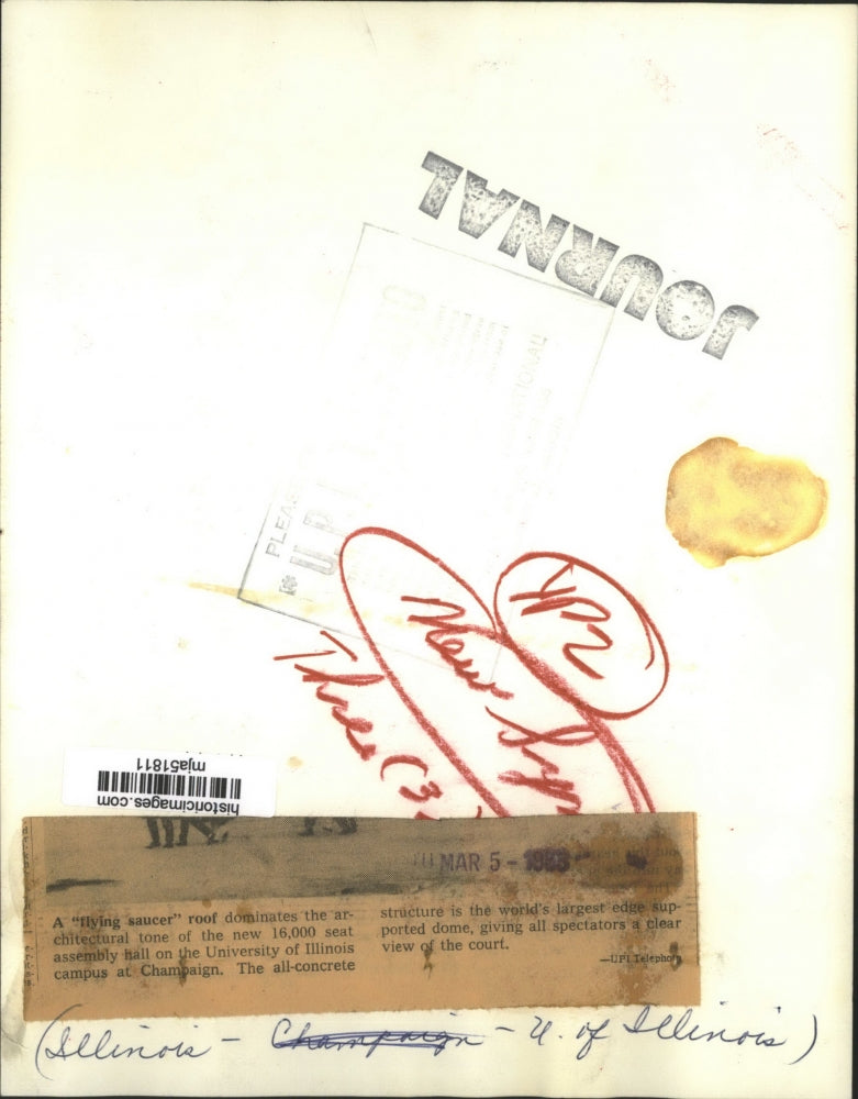 1963 Press Photo Assembly Hall, University of Illinois - mja51811