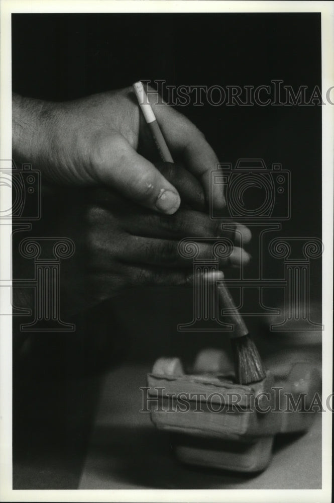 1994 Press Photo At Camp Wakonda activities in both ceramics and water sports- Historic Images