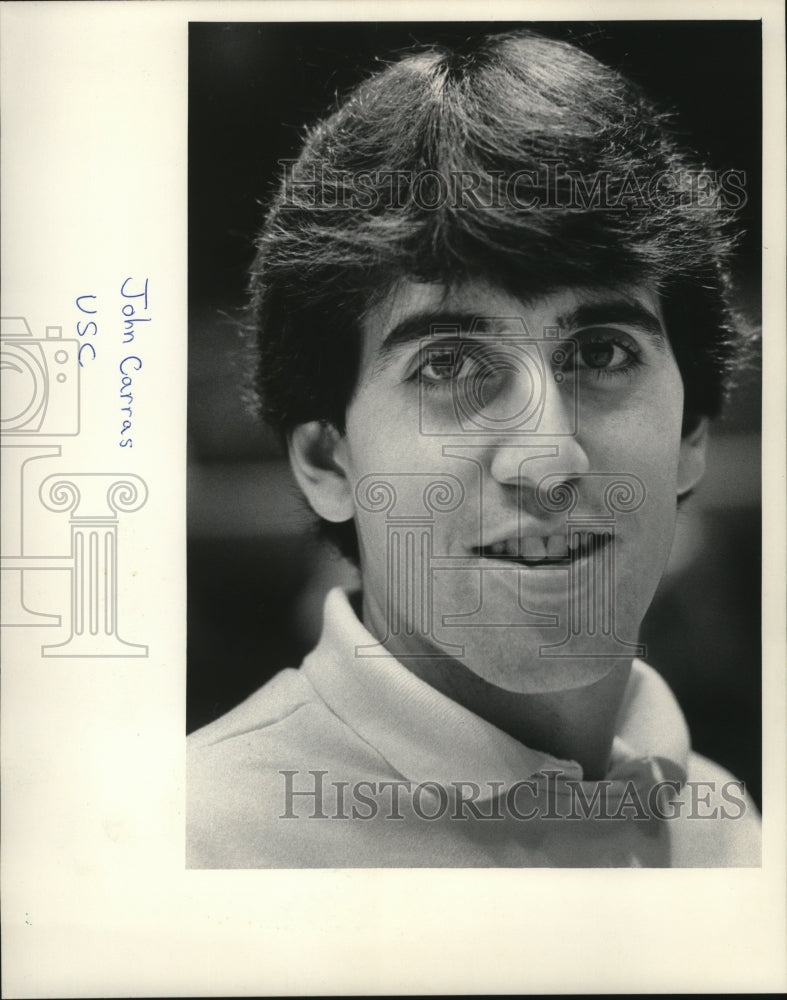 1986 Press Photo John Carras United States Tennis Player - mja52832- Historic Images