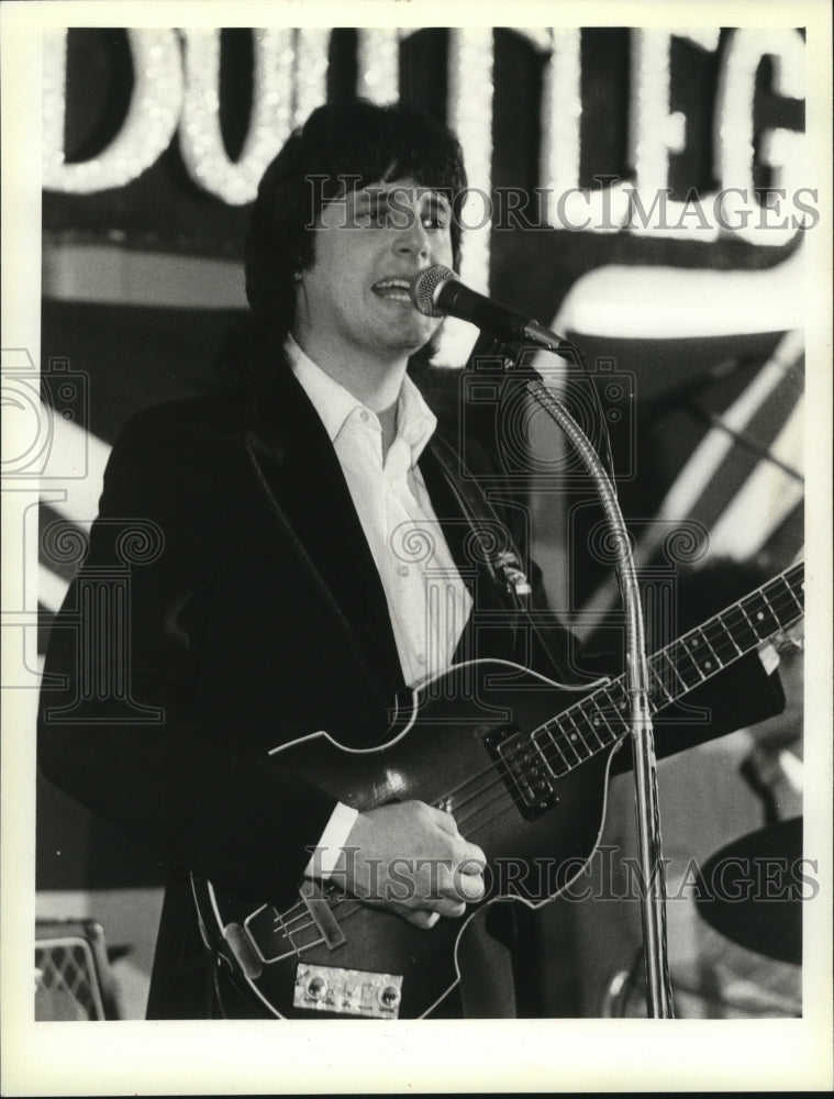 1980 Press Photo Joe Salamone of Rock Band Bootleg in Milwaukee, Wisconsin- Historic Images